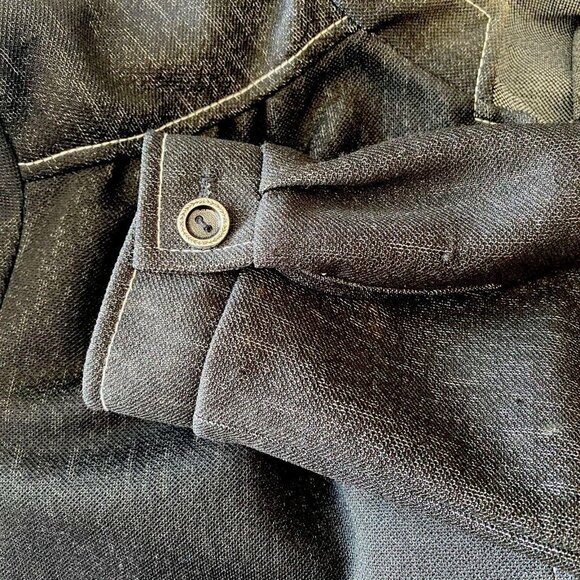 Vintage 70's KoKo Knits of CA Blue jean Polyester Size vtg 10 Pockets dark wash - Picture 7 of 8